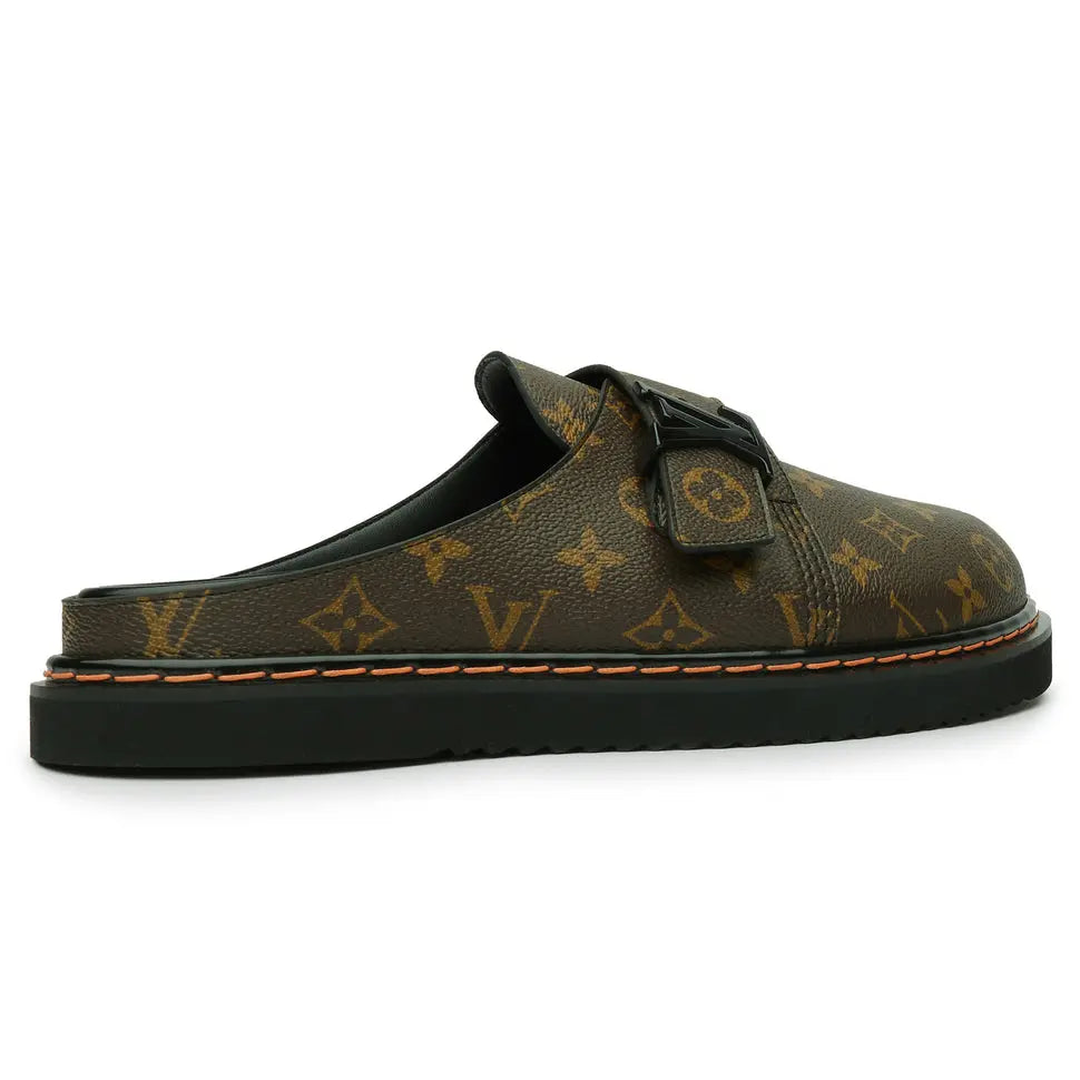 LOUIS VUITTON MONOGRAM LV EASY BROWN MULE Metroutfits